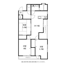 モンセーヌ堀川の物件間取画像